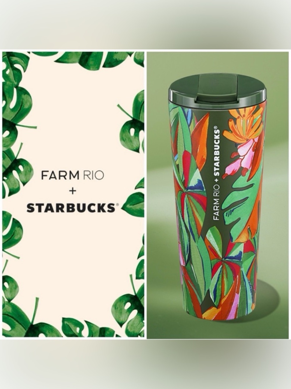 🍌🌿 FARM Rio x Starbucks 16oz Tumbler